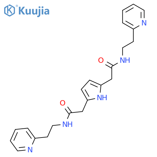 1H-Pyrrole-2,5-diacetamide, N,N'-bis[2-(2-pyridinyl)ethyl]- structure
