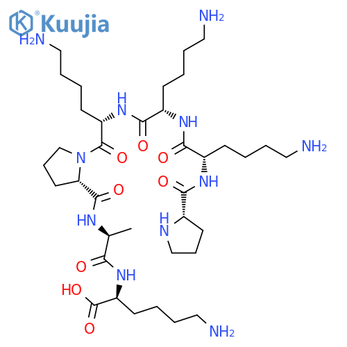 L-Lysine, L-prolyl-L-lysyl-L-lysyl-L-lysyl-L-prolyl-L-alanyl- structure