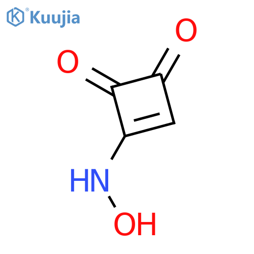 3-Cyclobutene-1,2-dione, 3-(hydroxyamino)- structure