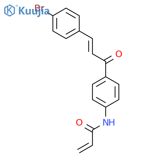 2-PROPENAMIDE, N-[4-[3-(4-BROMOPHENYL)-1-OXO-2-PROPENYL]PHENYL]- structure