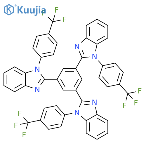1H-Benzimidazole, 2,2',2''-(1,3,5-benzenetriyl)tris[1-[4-(trifluoromethyl)phenyl]- structure
