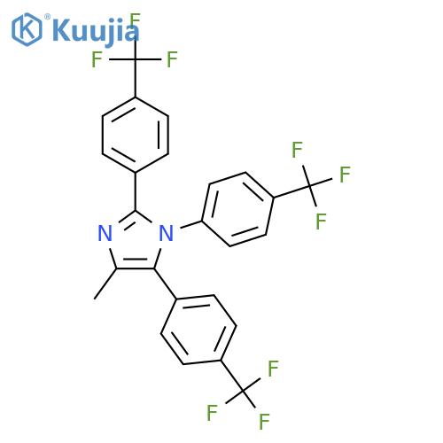 1H-Imidazole, 4-methyl-1,2,5-tris[4-(trifluoromethyl)phenyl]- structure