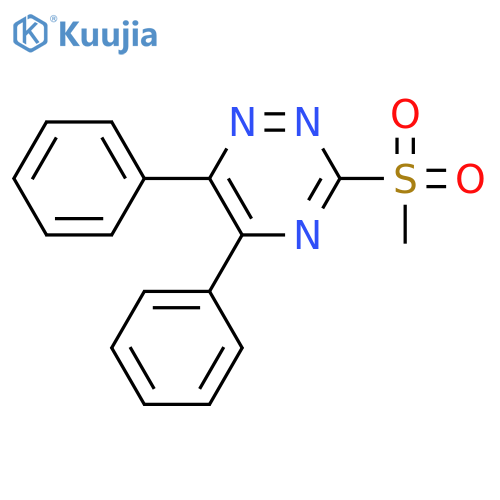 1,2,4-Triazine, 3-(methylsulfonyl)-5,6-diphenyl- structure