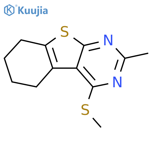 5-methyl-3-(methylsulfanyl)-8-thia-4,6-diazatricyclo7.4.0.0,2,7trideca-1(9),2,4,6-tetraene structure