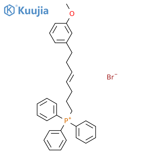 PHOSPHONIUM, [(4E)-7-(3-METHOXYPHENYL)-4-HEPTENYL]TRIPHENYL-, BROMIDE structure