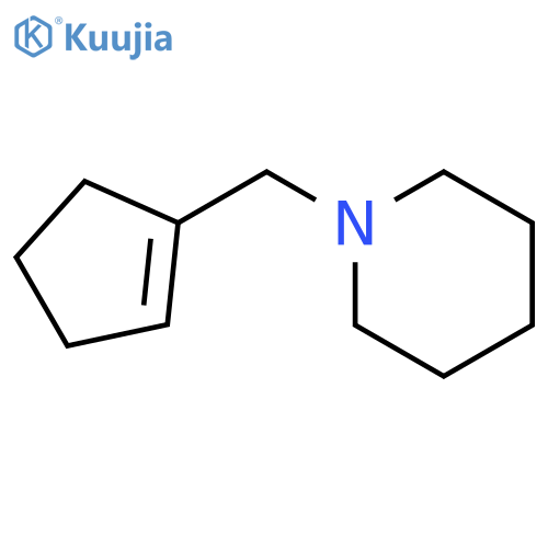 PIPERIDINE, 1-(1-CYCLOPENTEN-1-YLMETHYL)- structure