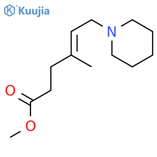 4-HEXENOIC ACID, 4-METHYL-6-(1-PIPERIDINYL)-, METHYL ESTER, (E)- structure