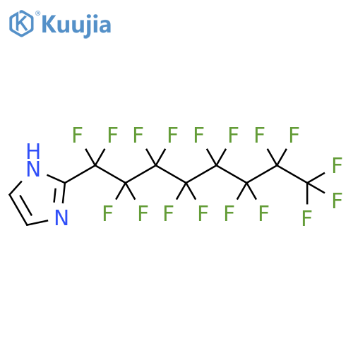 1H-Imidazole, 2-(1,1,2,2,3,3,4,4,5,5,6,6,7,7,8,8,8-heptadecafluorooctyl)- structure
