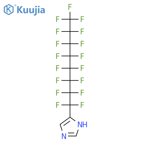 1H-Imidazole, 4-(heptadecafluorooctyl)- structure