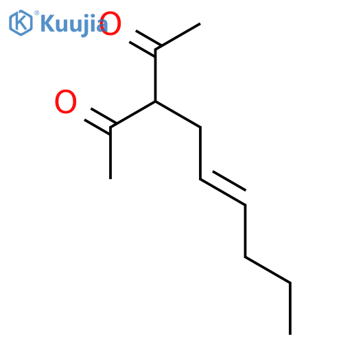 2,4-PENTANEDIONE, 3-(2-HEXENYL)- structure