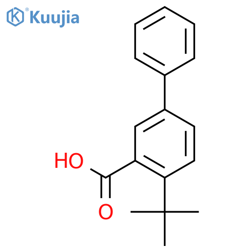 4-tert-Butylbiphenyl-3-carboxylic acid structure