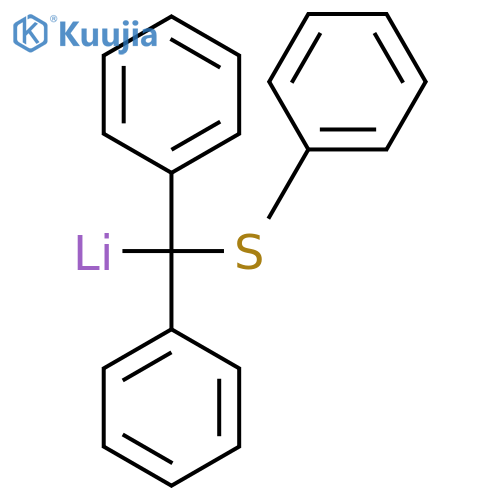 LITHIUM, [DIPHENYL(PHENYLTHIO)METHYL]- structure