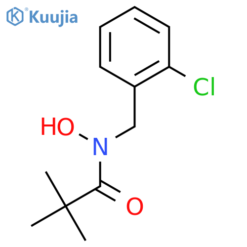 Propanamide, N-[(2-chlorophenyl)methyl]-N-hydroxy-2,2-dimethyl- structure