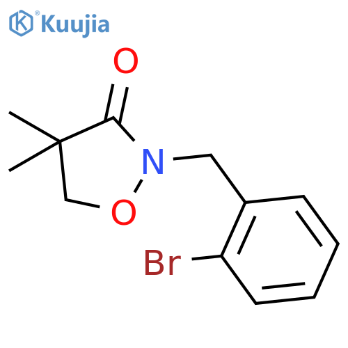 3-Isoxazolidinone, 2-[(2-bromophenyl)methyl]-4,4-dimethyl- structure