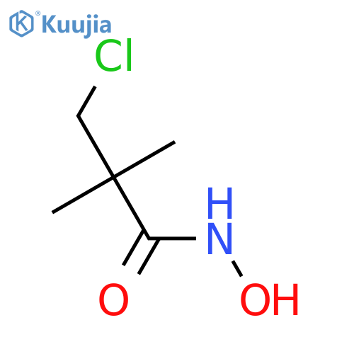 3-chloro-N-hydroxy-2,2-dimethylpropanamide structure
