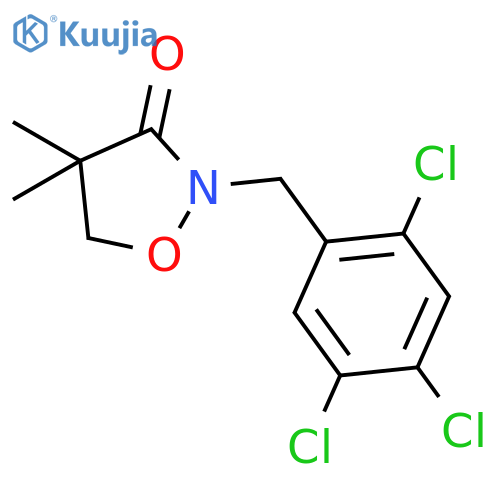 3-Isoxazolidinone, 4,4-dimethyl-2-[(2,4,5-trichlorophenyl)methyl]- structure
