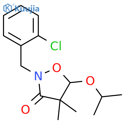 3-Isoxazolidinone, 2-[(2-chlorophenyl)methyl]-4,4-dimethyl-5-(1-methylethoxy)- structure
