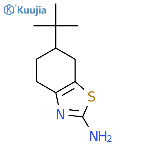 2-Amino-6-tert-butyl-4,5,6,7-tetrahydrobenzothiazole structure