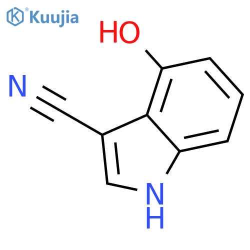 1H-Indole-3-carbonitrile,4-hydroxy- structure
