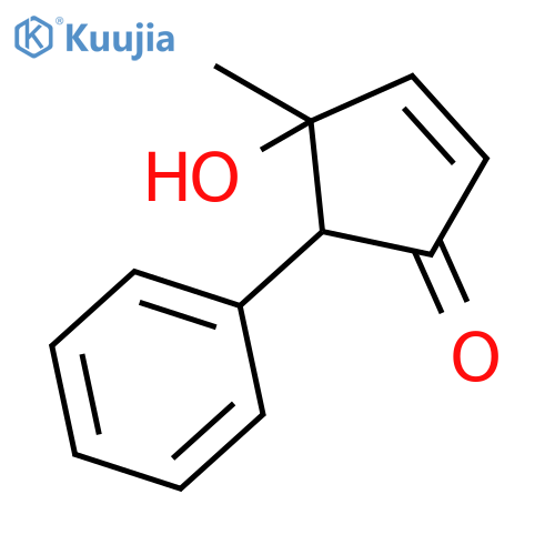 2-CYCLOPENTEN-1-ONE, 4-HYDROXY-4-METHYL-5-PHENYL- structure