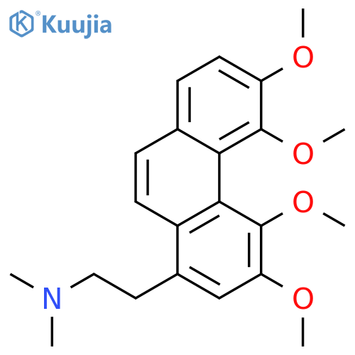 1-Phenanthreneethanamine, 3,4,5,6-tetramethoxy-N,N-dimethyl- structure
