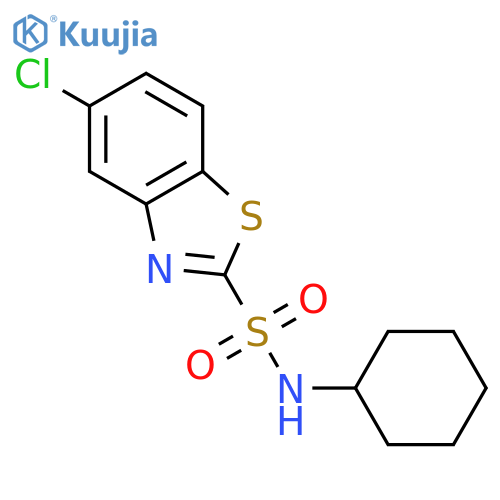 2-BENZOTHIAZOLESULFONAMIDE, 5-CHLORO-N-CYCLOHEXYL- structure