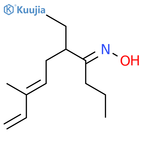 7,9-Decadien-4-one, 5-ethyl-8-methyl-, oxime structure