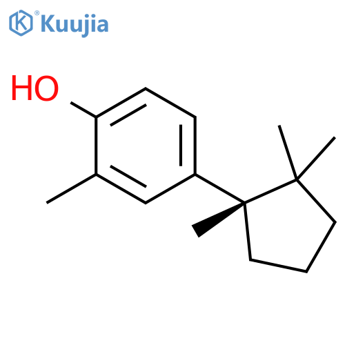 Phenol, 2-methyl-4-(1,2,2-trimethylcyclopentyl)-, (S)- structure