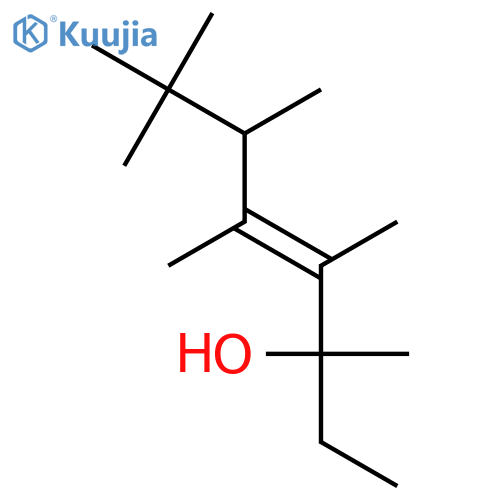3,4,5,6,7,7-Hexamethyloct-4-en-3-ol structure