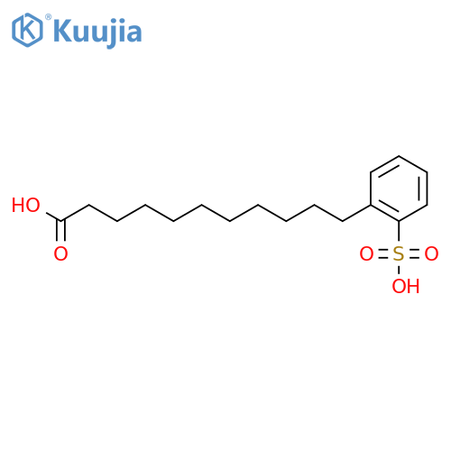 11-(2-sulfophenyl)undecanoic acid structure