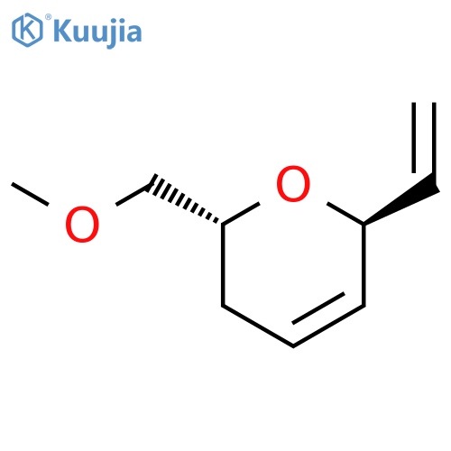 2H-PYRAN, 6-ETHENYL-3,6-DIHYDRO-2-(METHOXYMETHYL)-, TRANS- structure