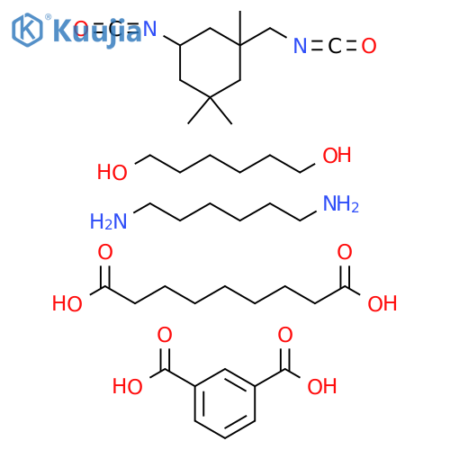 1,3-Benzenedicarboxylicacid,polymerwith1,6-hexanediamine,1,6-hexanediol,5-isocyanato-1-(isocyanatomethyl)-1,3,3-trimethylcyclohexaneandnonanedioicacid structure