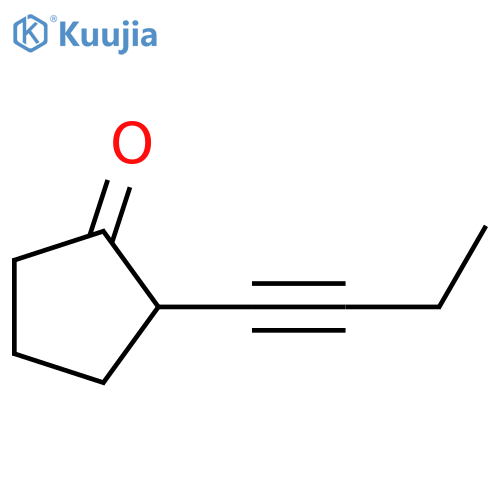 Cyclopentanone,2-(1-butyn-1-yl)- structure