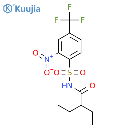 Butanamide, 2-ethyl-N-[[2-nitro-4-(trifluoromethyl)phenyl]sulfonyl]- structure