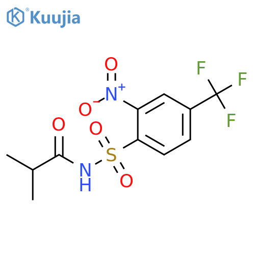 Propanamide, 2-methyl-N-[[2-nitro-4-(trifluoromethyl)phenyl]sulfonyl]- structure
