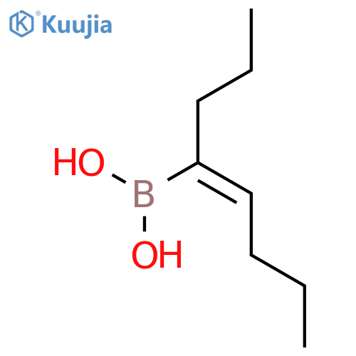 Boronic acid, (1-propyl-1-pentenyl)-, (E)- structure