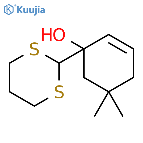 2-CYCLOHEXEN-1-OL, 1-(1,3-DITHIAN-2-YL)-5,5-DIMETHYL- structure