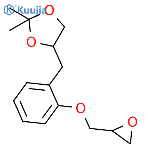 1,3-Dioxolane, 2,2-dimethyl-4-[[2-(oxiranylmethoxy)phenyl]methyl]- structure