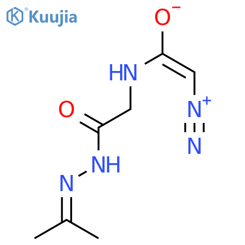 (z)-2-diazonio-1-[[2-oxo-2-(2-propan-2-ylidenehydrazinyl)ethyl]amino]ethenolate structure