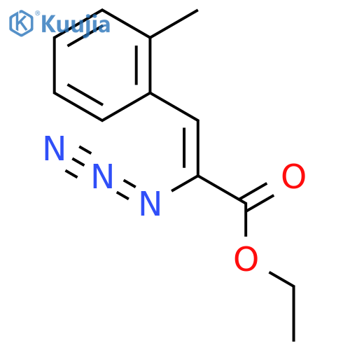 ethyl 2-azido-3-(2-methylphenyl)propenoate structure