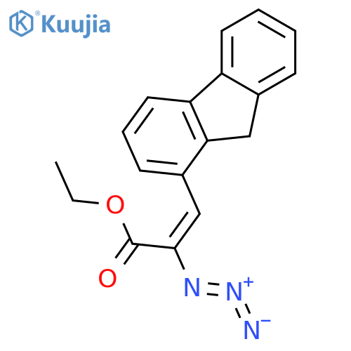 2-Propenoic acid, 2-azido-3-(9H-fluoren-1-yl)-, ethyl ester structure