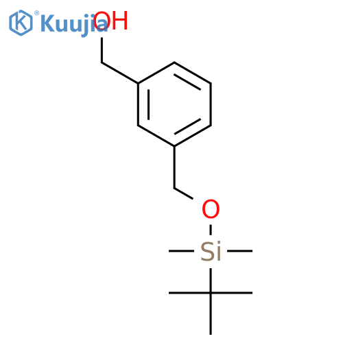 (3-((tert-butyldimethylsilyloxy)methyl)phenyl)methanol structure