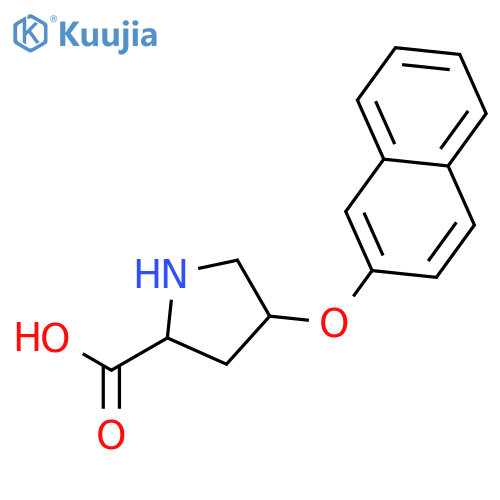 L-Proline, 4-(2-naphthalenyloxy)-, cis- structure