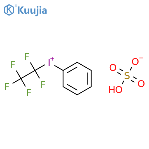 Iodonium, (pentafluoroethyl)phenyl-, sulfate (1:1) structure