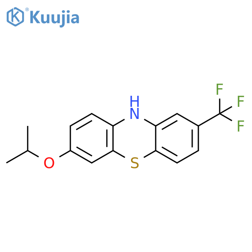 2-Trifluoromethyl-7-isopropoxyphenothiazine structure