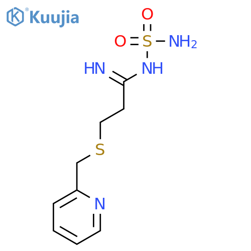 Propanimidamide, N-(aminosulfonyl)-3-[(2-pyridinylmethyl)thio]- structure