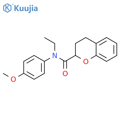 N-ethyl-N-(4-methoxyphenyl)-3,4-dihydro-2H-chromene-2-carboxamide structure