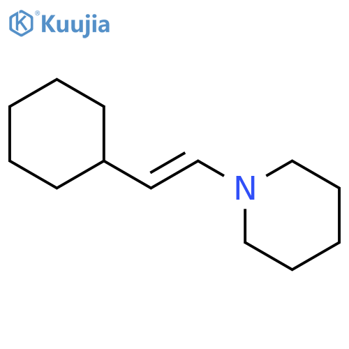 Piperidine, 1-(2-cyclohexylethenyl)- structure