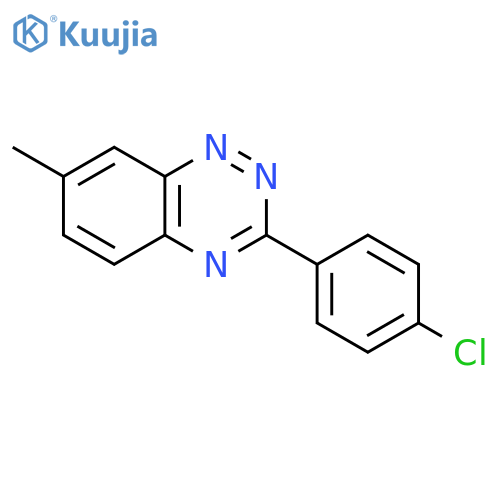 1,2,4-Benzotriazine, 3-(4-chlorophenyl)-7-methyl- structure