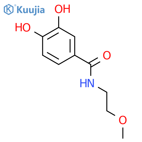 BENZAMIDE, 3,4-DIHYDROXY-N-(2-METHOXYETHYL)- structure